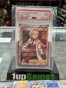 PSA 9 MINT Oleana 191/192 FULL ART HOLO RARE Rebel Clash Pokemon Card - Picture 1 of 2