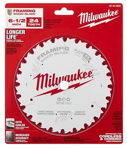 Milwaukee 48-40-0620 6-1/2" 24T Rahmen Kreissägeblatt - Bild 1 von 1