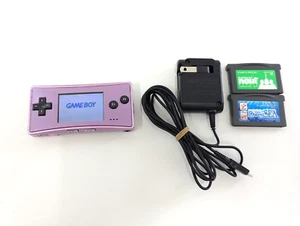 L1223 Envío Gratis Nintendo Gameboy Micro Consola Color Púrpura Gane Japón x - Imagen 1 de 11
