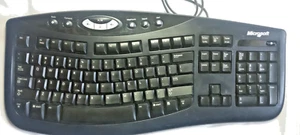 Microsoft Comfort Curve 2000 v1.0 Ergonomic Wired Keyboard Good Condition Black - Picture 1 of 5