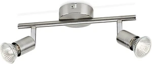 Philips LED Limbali, Lampada Faretti da Soffitto, 2 Punti Luce, Acciaio - Foto 1 di 2