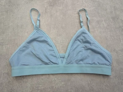 Icebreaker Sports Bra L Blue Merino Wool Stretch Gym Yoga Fitness Performance - Image 1 of 4