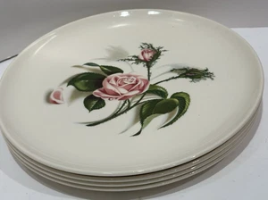 Vintage Universal Ballerina Teller 4er Set Rosa Rose 9 1/4" Ist-Zustand - Bild 1 von 20