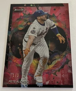 2024 Topps Finest, Pete Alonso, Rare Red Lava Refractor, 1/3, Odds 1: 1130 Packs - Bild 1 von 7