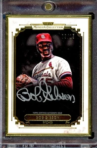 BOB GIBSON ~ 2014 Topps Museum Collection Gold Framed Autograph AUTO #BG (#9/15) - Picture 1 of 2