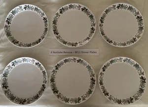 6 x Noritake Barossa 9011 Dinner Plates Preowned - Picture 1 of 3