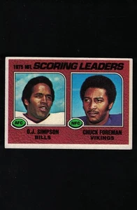 1976 Topps Football Scoring Leaders #204 *SIMPSON, FOREMAN* - Picture 1 of 2