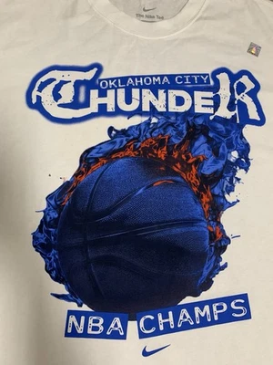 OKC THUNDER NBACHAMPIONSHIP LOOSE T SHIRT24-25- NEW/ Large or X-Large - Image 1 of 4