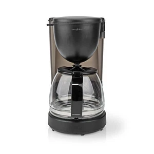 Nedis Cafetera con jarra de vidrio 1,25L 750W, Negro - Imagen 1 de 8