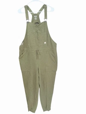 Mono de punto revisado verde oliva con tirantes para mujer Duluth Trading Co L Foto 1 de 4