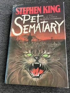 1983 Stated First Edition Pet Sematary By Stephen King HB+DJ - Picture 1 of 6