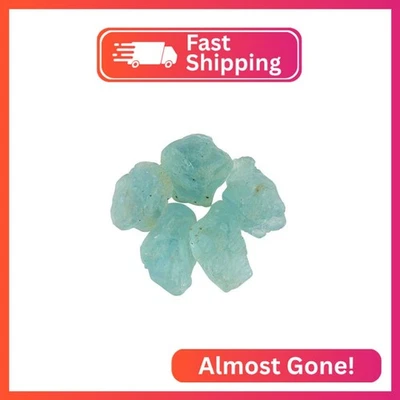 CRYSTALIS Venta al por mayor 5 piezas Aguamarina de mar natural, piedras preciosas sueltas a granel joya áspera Foto 1 de 2