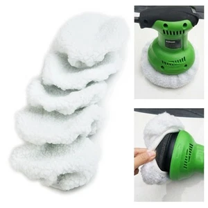 5pcs Polishing Bonnet Buffer for Pads Set Soft Wool For 5-6" Car Polisher Waxing - Picture 1 of 17