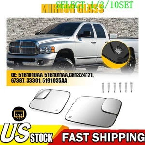 Power Heated Towing Mirror Glass For 02-08 Dodge Ram 1500 2500 3500 LH RH 1~10X - Foto 1 di 14