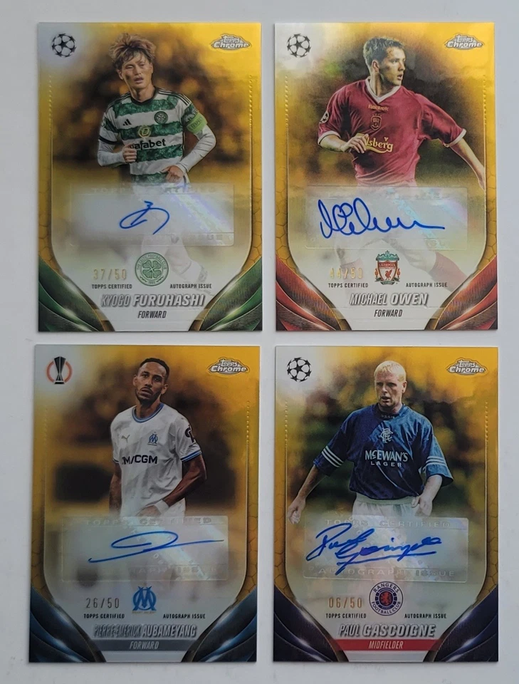 2023-24 Topps Chrome UEFA Club Competition Autographs Gold Refractor /50 Singles - Image 1 of 1