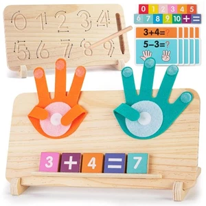 Montessori Toys for 3-5 Year Old, Double-Sided Educational Learning Math mani... - Picture 1 of 7