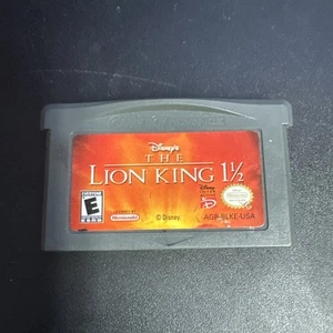 THE LION KING 1 1/2 DISNEY NINTENDO GAMEBOY ADVANCE AUTHENTIC CART ONLY GBA - Picture 1 of 3
