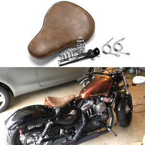 Motorcycle Bobber Chopper Solo Seat Spring For Harley Sportster XL 1200 883 48