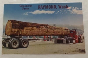 Greetings From Raymond, Washington. Postcard (V2) - Picture 1 of 2