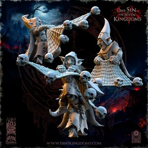 Lanzamiento de red de calavera de duendes de la Horda Negra (x3)/mazmorras y dragones/miniaturas de espectador - Imagen 1 de 1