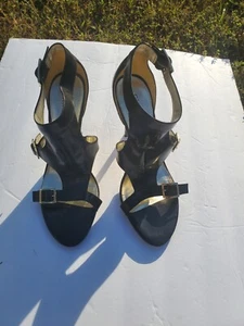 Guess By Marciano Gwdelicacy-B Tacones Negros Talla 8 M Cuero Superior Zapatos para Mujer - Imagen 1 de 10
