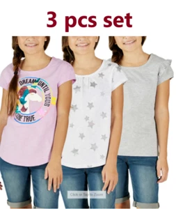 NEW Vigoss Youth 3-pack Short Sleeve Tee, Size M (10/12) - Picture 1 of 8