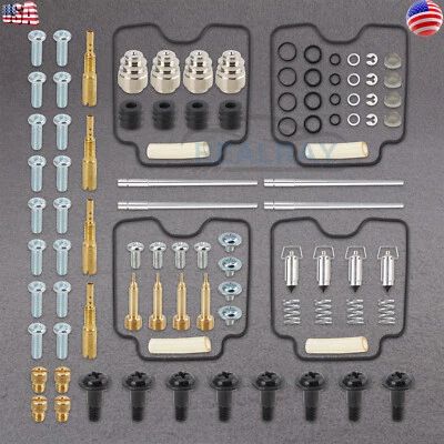 4 Set Carburetor Rebuild Kit For 1998-2006 Suzuki GSX600F Katana NEW - Image 1 of 4