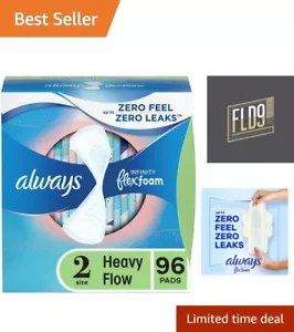 Infinity Flexfoam Feminine Pads, Size 2 without wings, 32ct X 3 Packs - Picture 1 of 9