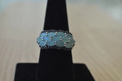 3.50ct Premium Grandidierite / Spinel Ring Platinum over Sterling Silver Size 9 - Image 1 of 4