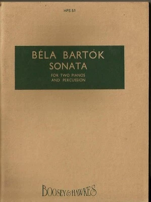 Bartok Sonata for Two Pianos and Percussion - Boosey & Hawkes Study Score - Image 1 of 2