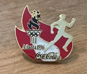 Atlanta 1996 Coca-Cola Running Olympic Pin - Picture 1 of 1