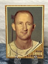 1962 Topps MLB #183 Roger Craig New York Mets