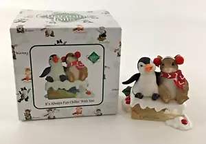 Charming Tails ‘It’s Always Fun Chillin’ With You’ Mouse Figurine Enesco 2009 - Picture 1 of 11