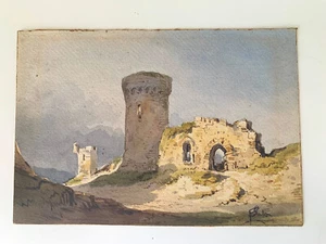 Paolo SALA (1859 - 1924) Bellissimo acquarello di fine '800, 17x25, INTROVABILE! - Foto 1 di 5