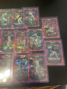 2023 Panini Prizm Baseball Pink Cracked Ice Parallel - PICK YOUR PLAYER!
