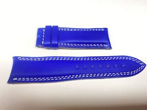 21 mm lugs jaeger lecoultre genuine leather blue strap h-k 18 mm buckle