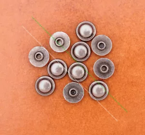 50x Punk Round Cone Studs Spikes Garment Rivets For DIY Leathercraft Clothes Bag - Picture 1 of 8
