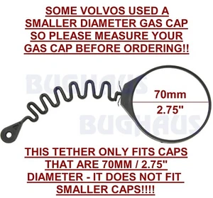 ⛽ Volvo XC70 2003-2016 Gas Fuel Cap Tether - Top Quality! FREE SHIP! ⛽ - Picture 1 of 1