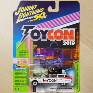2019 Johnny Lightning Ghostbusters Ecto-1 Las Vegas NV ToyCon Ex Limited to 2496 - Picture 1 of 2