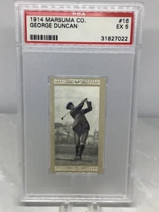 1914 Marsuma Famous Golfers #16 George Duncan PSA 5 - Picture 1 of 2