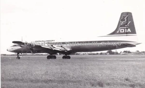 BRISTOL BRITANNIA DONALDSON G-AOVF ORIGINAL B/W PRINT - Picture 1 of 1