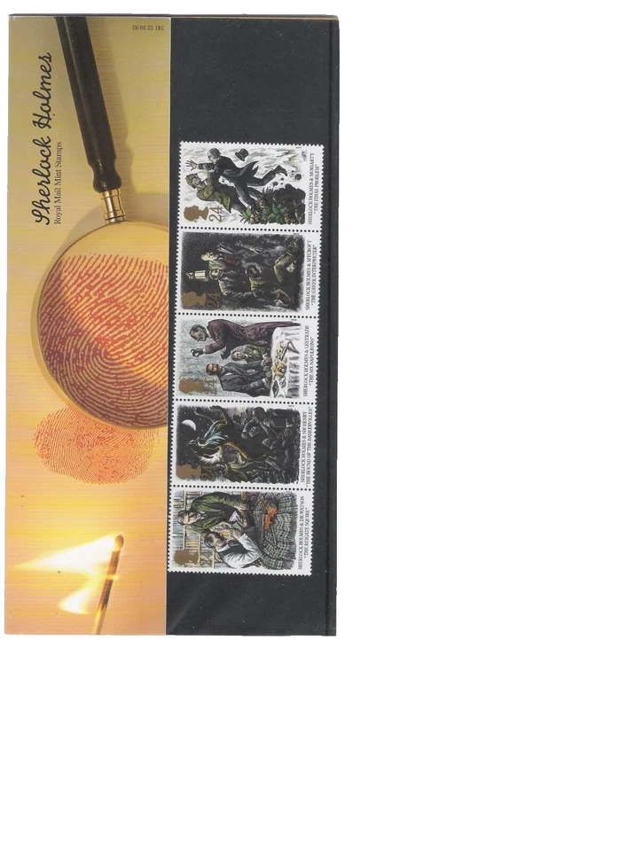 1993 ROYAL MAIL PRESENTATION PACK SHERLOCK HOLMES MINT DECIMAL STAMPS - Image 1 of 1