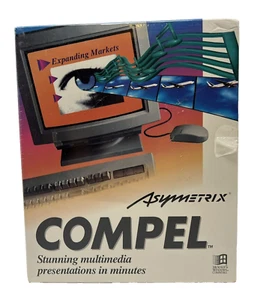 Asymetrix COMPEL Multimedia Presentations Software for Windows 3.5” Floppy Disc - Picture 1 of 9