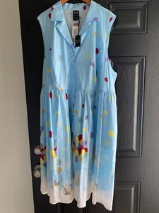 Her Universe Disney Pixar Retro Movie Up Swing Dress Rare Plus Size 30 5X New - Picture 1 of 13