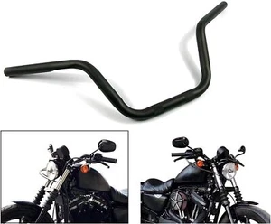 Black 1 Inch Handlebar For Harley Sportster Xl883 Xl1200 Heavy Duty Iron - Picture 1 of 9