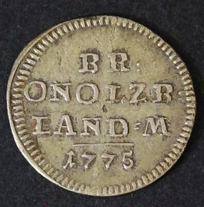 BRANDENBURG ANSBACH 2-1/2 Kreuzer 1775 - Karl Wilhelm Friedrich - 344 - Picture 1 of 2
