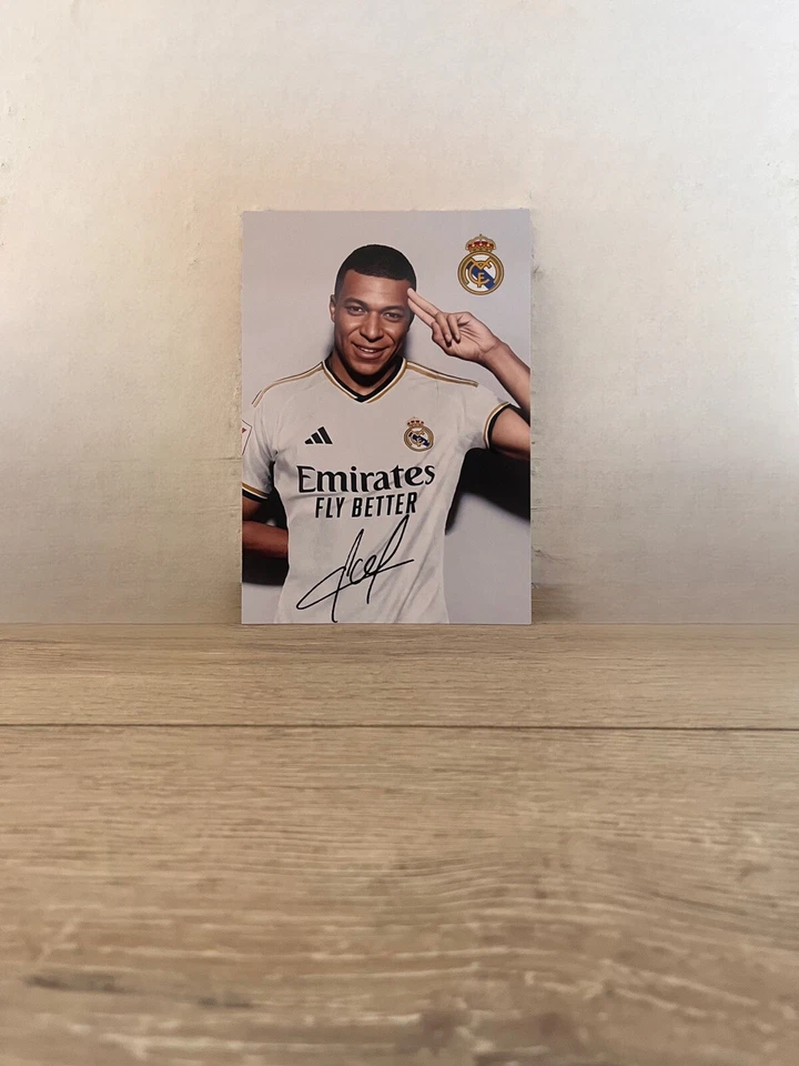 Kylian MBAPPE x Real Madrid - Repro Autogramm 10.5x14.8 - Bild 1 von 1