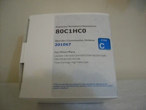 Lexmark Cyan Toner High Yield for CS310 CS410 CS510 70C1HC0 70C0H20 80C1HC0 - Picture 1 of 1