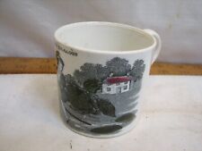 Child's Demitasse Transferware Cup The Young Dragoon Coffee Teacup Tea Porcelain