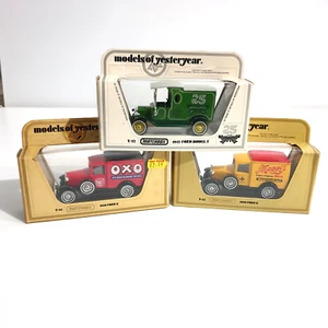 Matchbox Model Of Yesteryear Ford Model A Set Of 3 Trucks Boxed Ford Model T - Picture 1 of 14